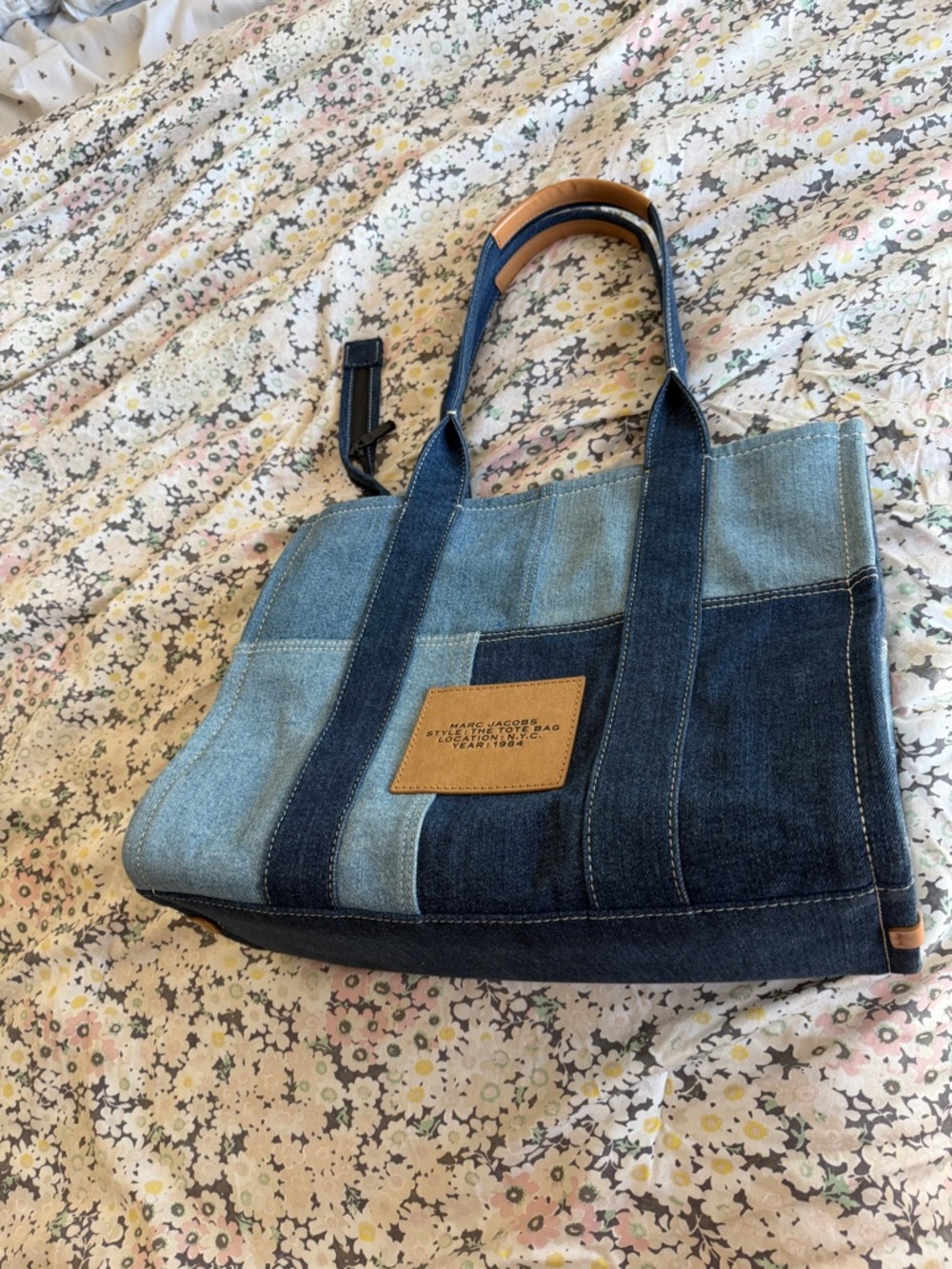 Marc Jacobs The Tote Bag LARGE Blue Denim - Picture 12 of 14